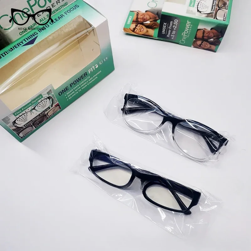 Adjustable Multifocal Reading Glasses Focus Auto Adjusting Optic One Power Readers Reading Glasses ranges from 0.5 to 2.75