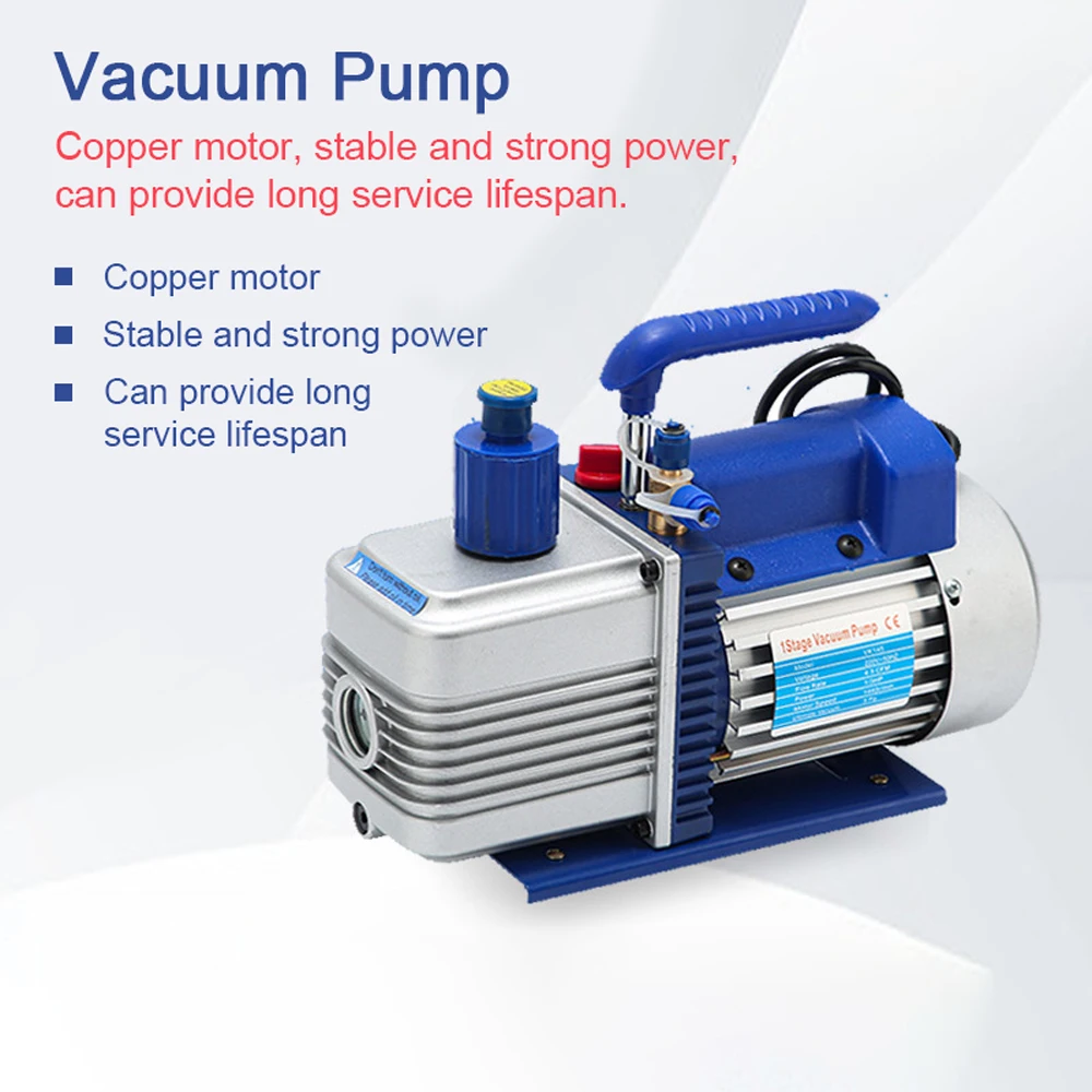 Integrated Vacuum Pump With Rotaional Piece Airconditioner Maintenance Refrigerant