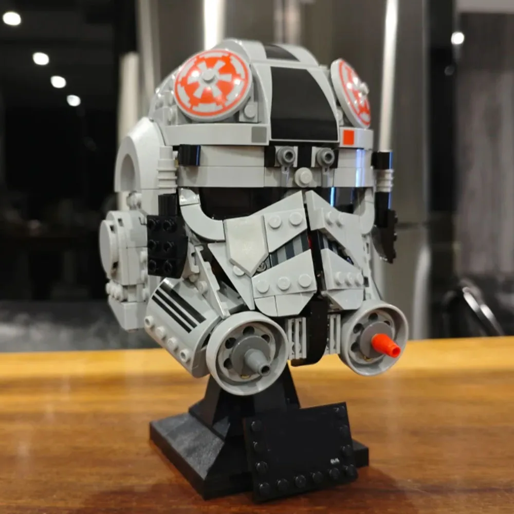 MOC AT-AT Driver Helmet Building Blocks Bricks Diy Creative Assembly Model Decor