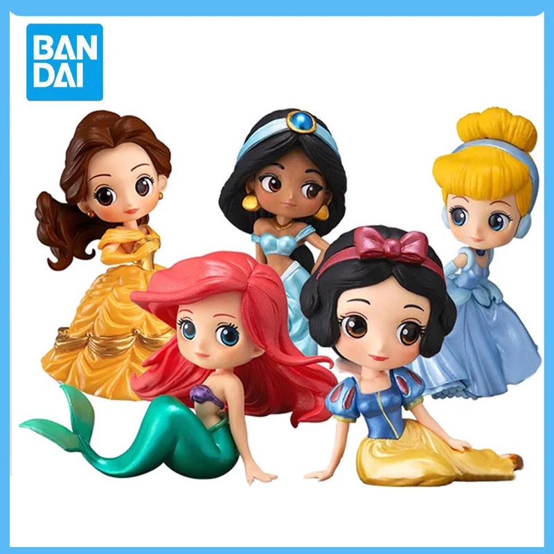 

Original Bandai Qposket Disney Snow White Mulan Frozen Elsa Anime Action Figure Model Gift Toy Boys For Girls Christmas Present