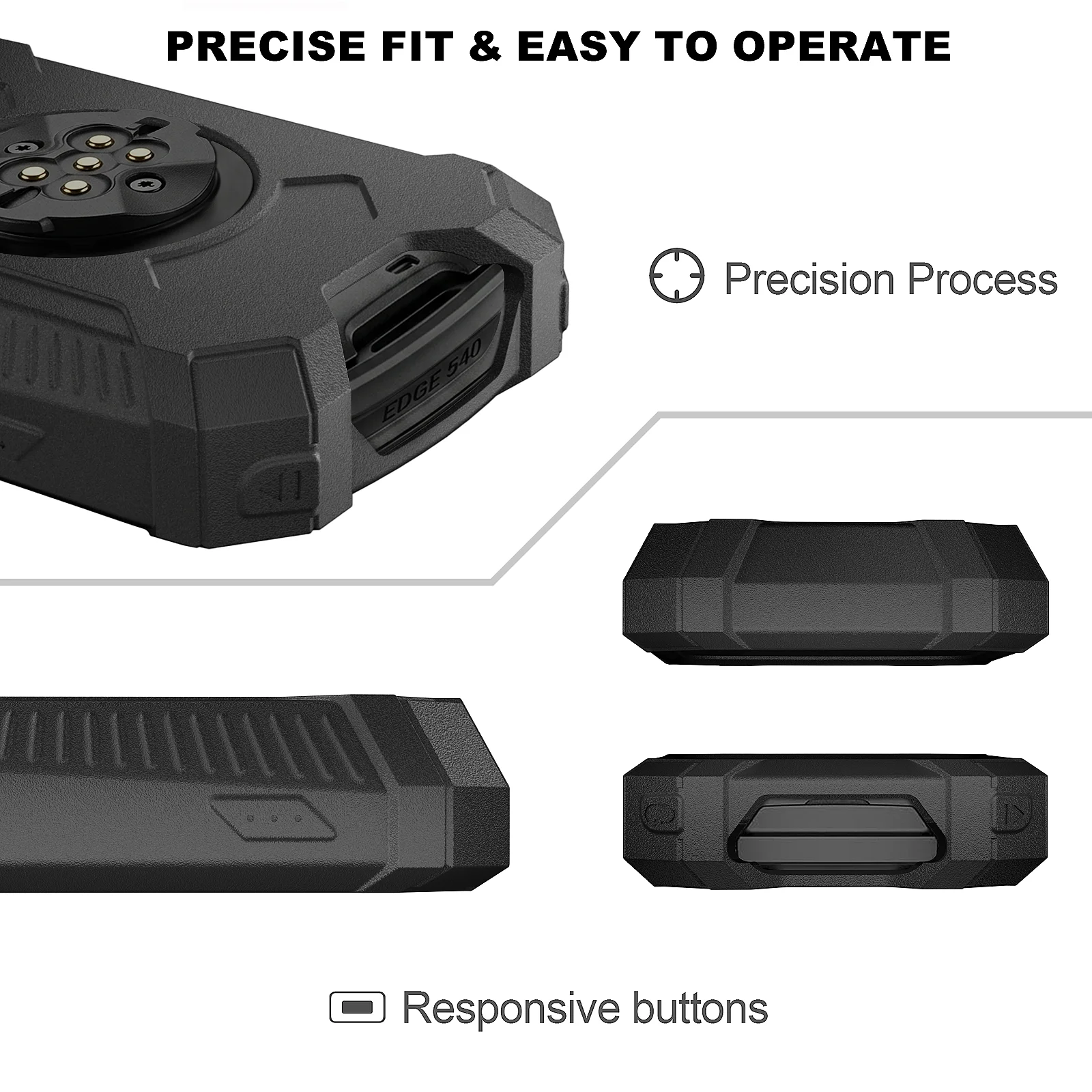 Durable Silicone Cycling Computer Case with Screen Protector and Lanyard