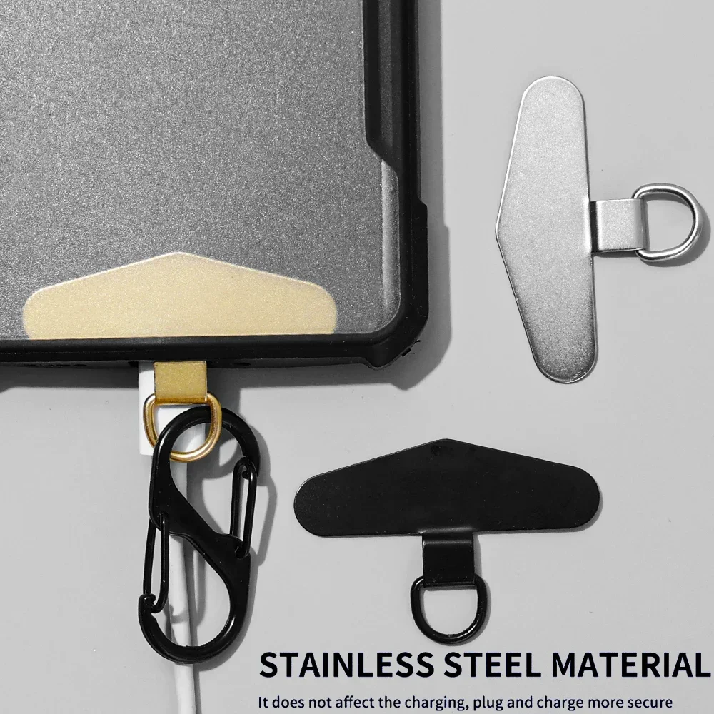 Universal Metal Phone Strap Anti-Fall Lanyard with Stainless Steel Reinforcement