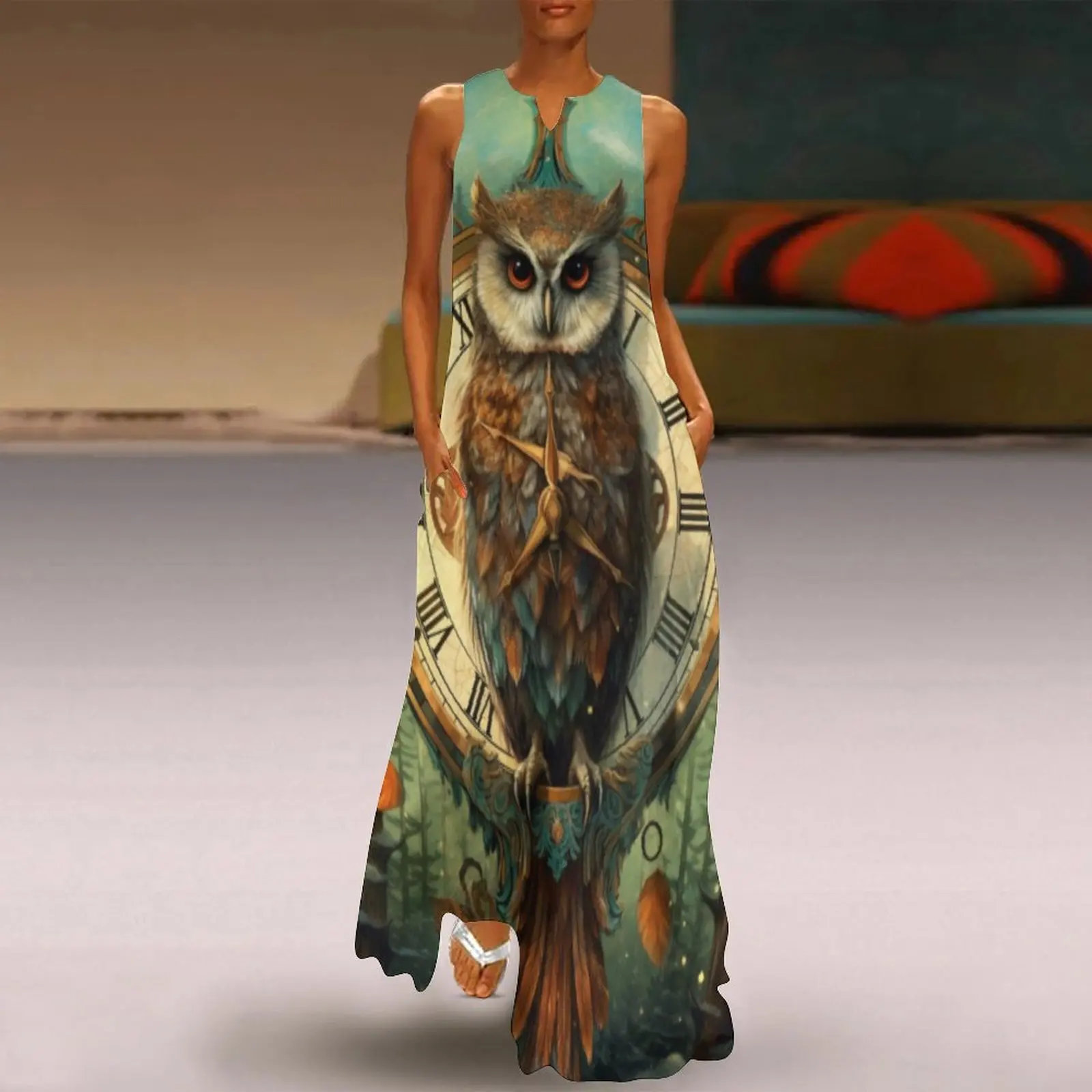 

Summer Women's Sexy Dress Sexy Evening Dress Animal Dial Print Vintage Dresses For Women 2023