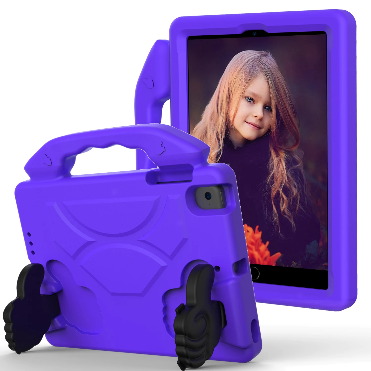 Children's Shockproof EVA Tablet Cover with Thumbs Up Stand для iPad Mini