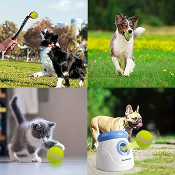 12 packs of small dog tennis balls, pet toys for playing and training 5