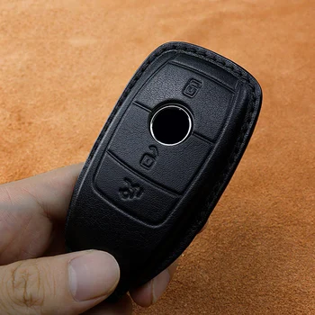 Car Key Case Cover For Mercedes Benz Maybach S Gls A-b-c-m-cla-cls-e-g-glb-glc-gle-r-sl Class Amg Eqs Eqc Gla Protector Leather - - Racext™️ - - Racext 15