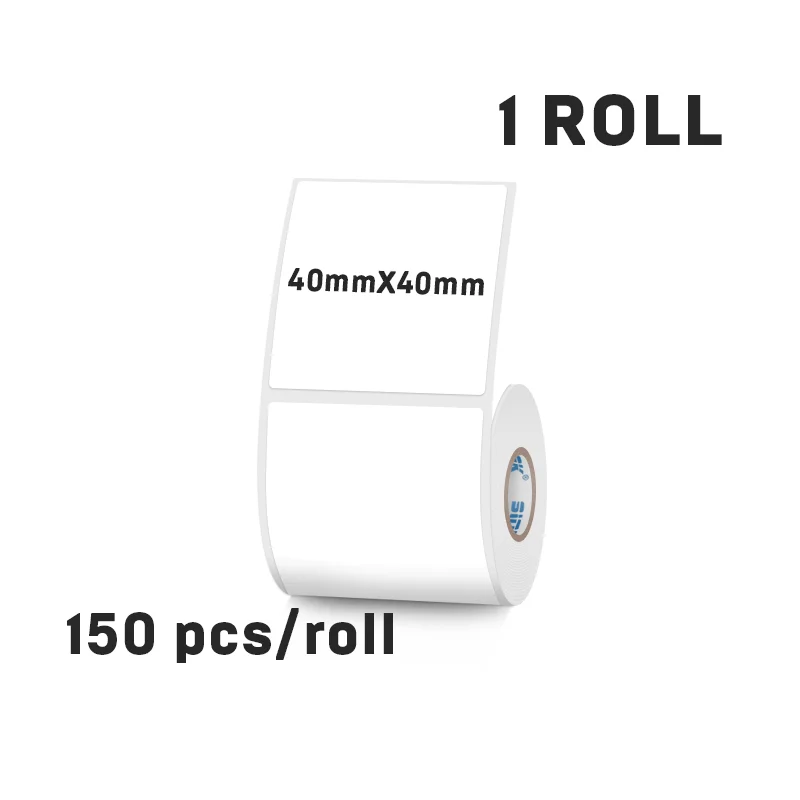 40 مللي متر عرض الحرارية التسمية ملصق أبيض ذاتية ا...