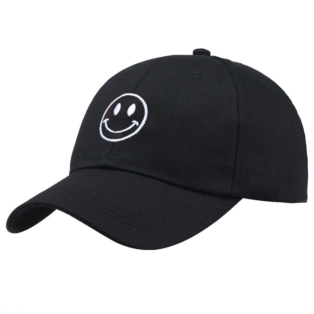 

Smiley Face Hat Cute Baseball Cap for Men Women Spring Summer Embroidery Casual Adjustable Kpop Dad Trucker Hat Snapback Sunhat