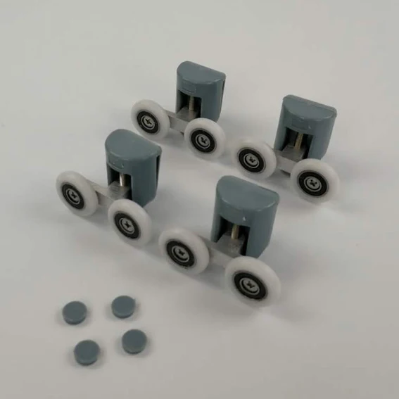 Premium Zinc Alloy Double Shower Door Roller with Multiple Bearing Diameters