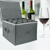 Wine glass storage box Wine glass storage box with divider Wine box 1