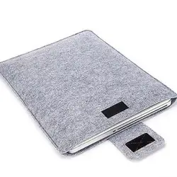 Waterproof Felt Laptop and Tablet Protector Case - Universal Storage Pouch - 13 inch (Light Grey)