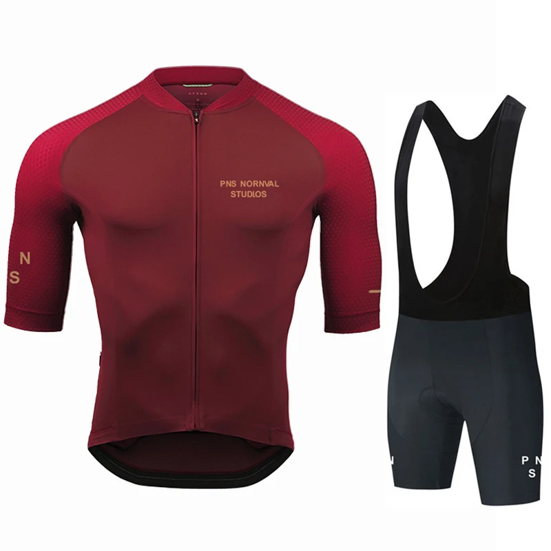 Pns Summer Team Bicycle Clothing Men New Road Bike Wear Racing Clothes Breathable Cycling Jersey Set Ropa Ciclismo Maillot
