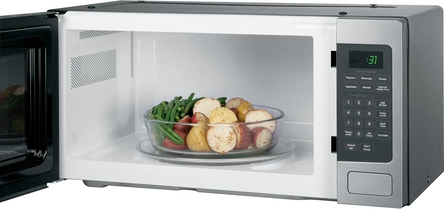 Profile PEM31SFSS Countertop Microwave This Countertop Microwave Oven Is Built-in Capable with A Sleek Matching Trim Kit