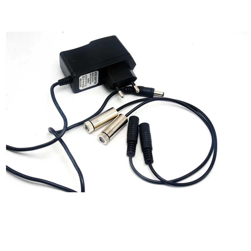 2pcs Adjustable 100mw 980nm IR Infra-Red Diode Laser Dot Module w 1pc 5V Adapter