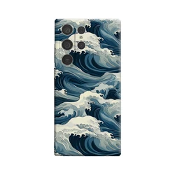 Glossy Ocean Wave Pattern Double - Layer Phone Case - Samsung S24 PLUS5G (FJ)