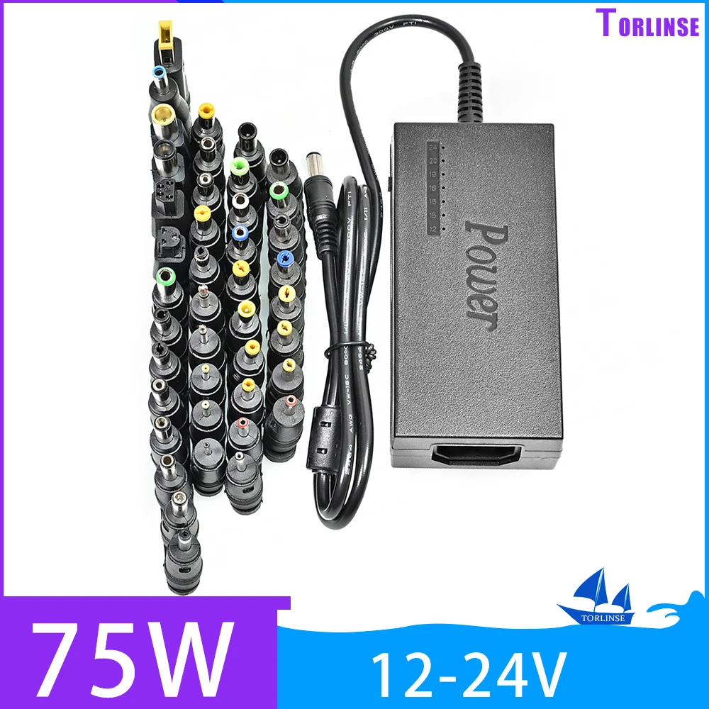 Adaptador de Alimentação Universal ac Laptop Carregador para Dell Toshiba hp Asus Acer Sony Lenovo 12v 15v 16v 18v 19v 3.25a 20v 24v 75w