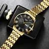 NIBOSI Fashion Simple Men Watch Slim Steel Week Date Waterproof Gold Watch For Men Quartz Business Watch Clock Relogio Masculino 4