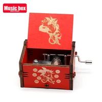 Top Sale Wood Hand Crank Music Box Dragon Ball Christmas Gift Birthday Gift New Year Gift 1