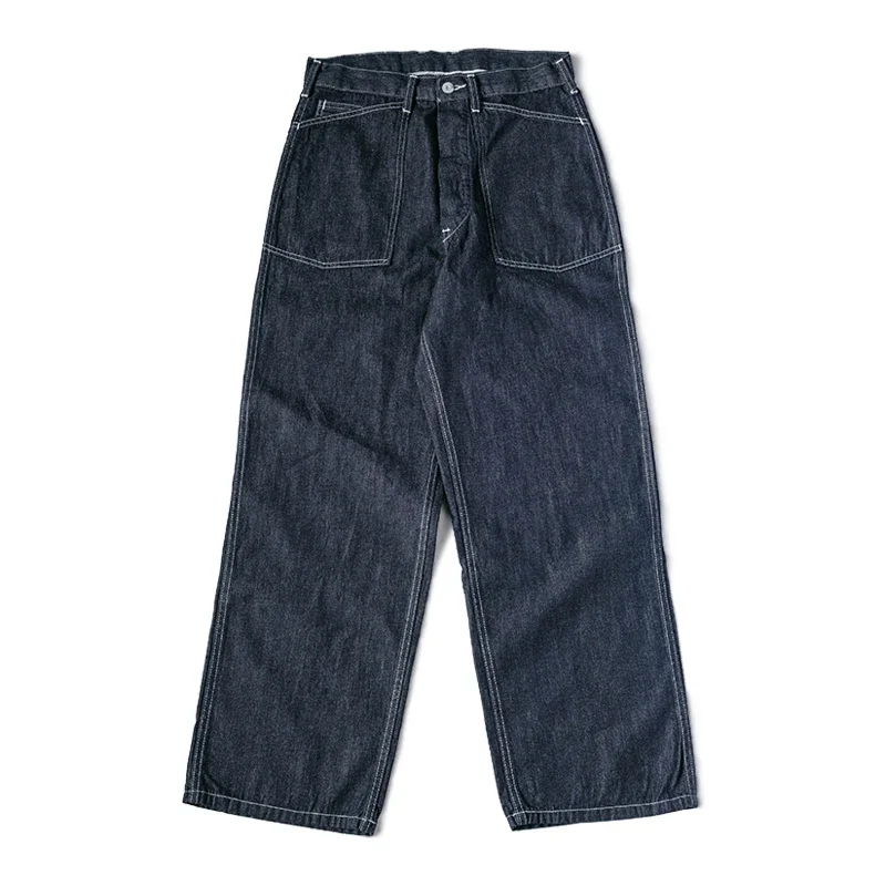 Rugged Bronson 1935 Army CCC Fatigue Dungarees M-35 Denim Pants Vintage Mens Workwear 5