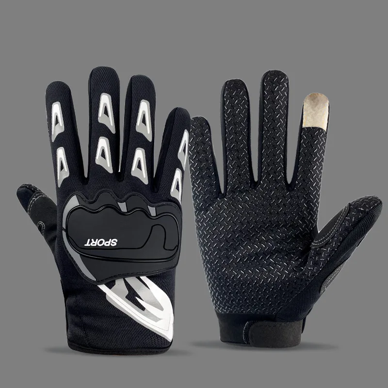 1 Pair Breathable Non-Slip Glove Women Men Outdoor Sports Gloves Cycling Riding Fitness Training Fishing Full Finger Mitten