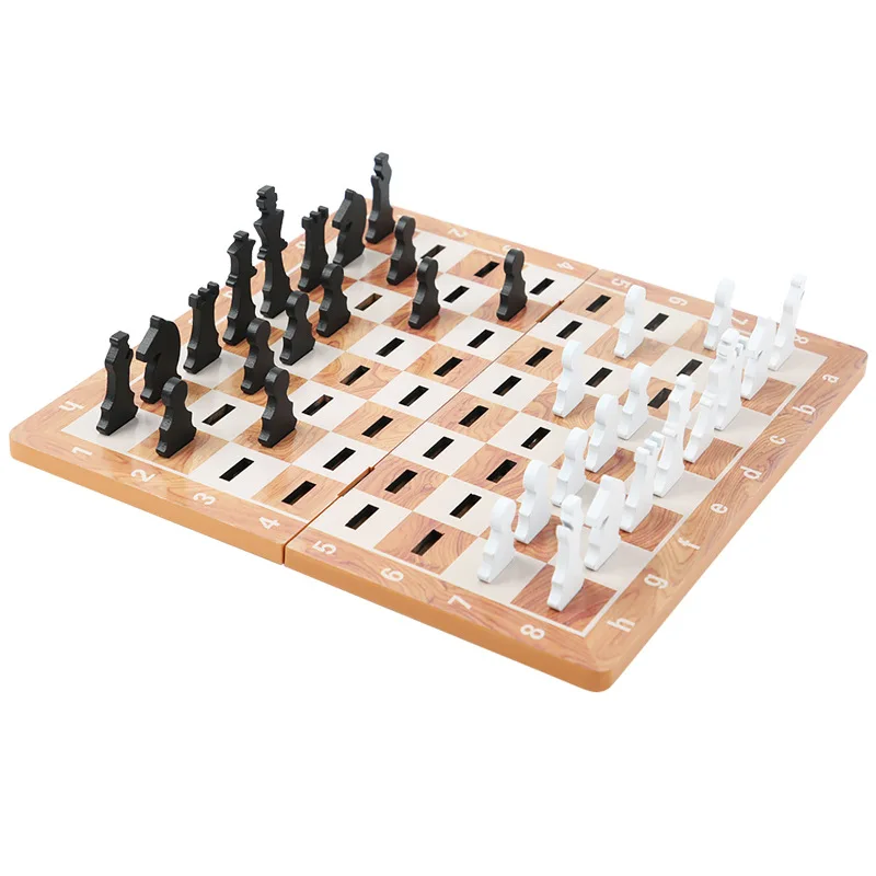 

Children Portable Chess Wooden Folding Card Chess Board