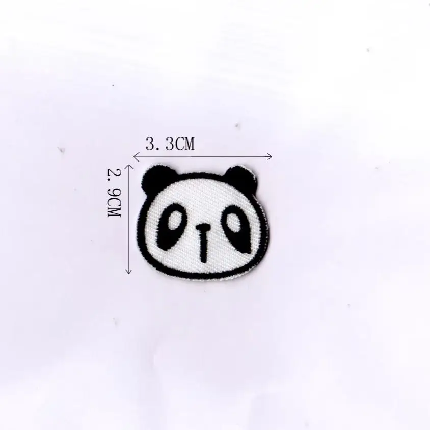 곰 머리 패턴 다리미 부착 자수 패치 - 재미있는 디자인 - 바느질이나 다리미로 부착하기 쉬움, 내구성 있는 패브릭 배지, 개인 맞춤형 재킷, 가방, DIY 공예품 등에 적합
