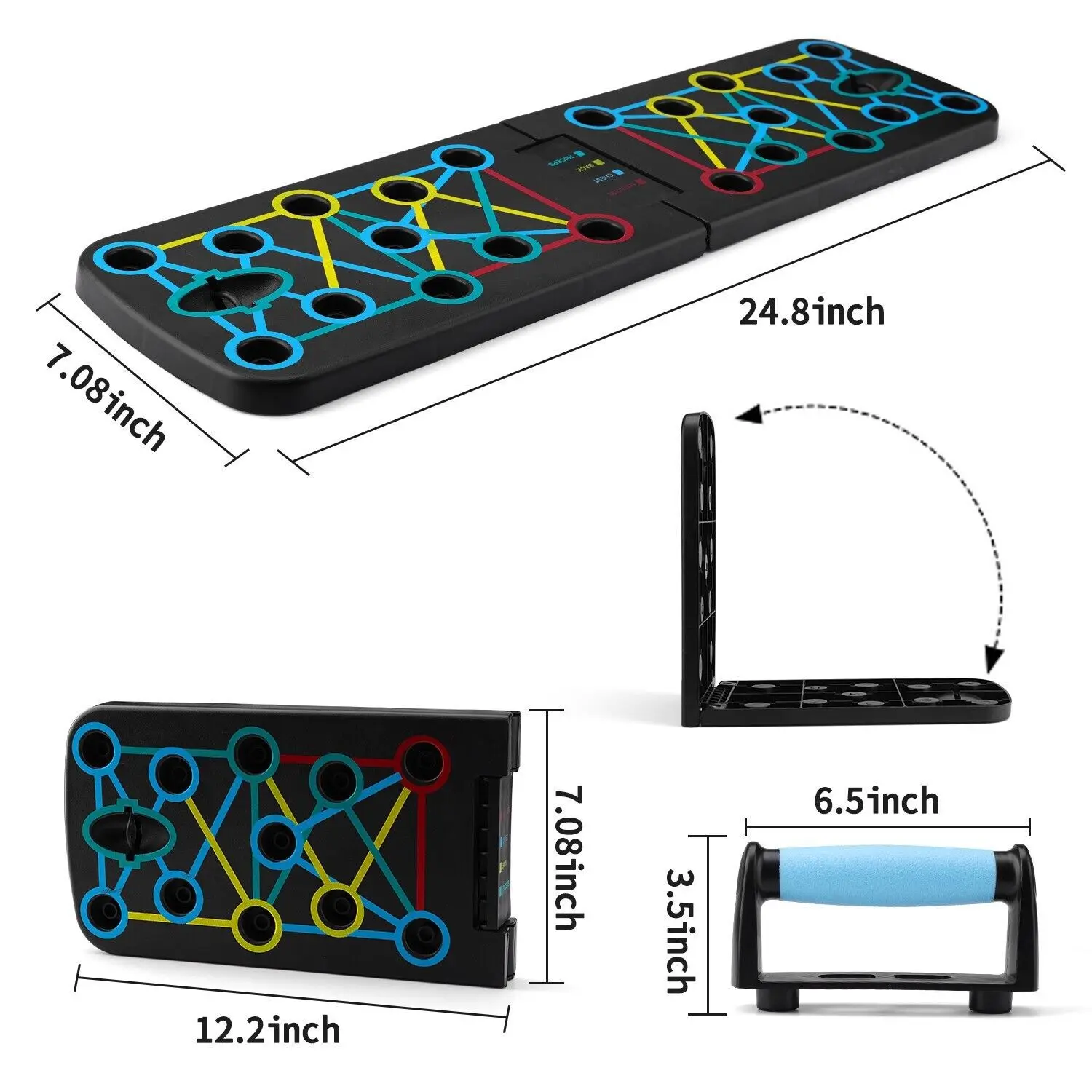 Portable Push Up Board Functional Training Equipment Bodybuilding Home Fitness Equipment Gym Push Up Bars Exercise Bodybuilding