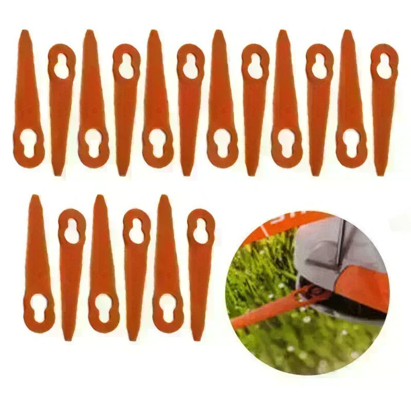 Strimmer Trimmer Parts Grass Trimmer Accessory Trimming Blade 32 &times; Plastic Cutter Blades For Stihl PolyCut 2-2 FSA 45 Lawnmower Grass Easy Trim Trimmer Garden Replacement Home Tools Parts