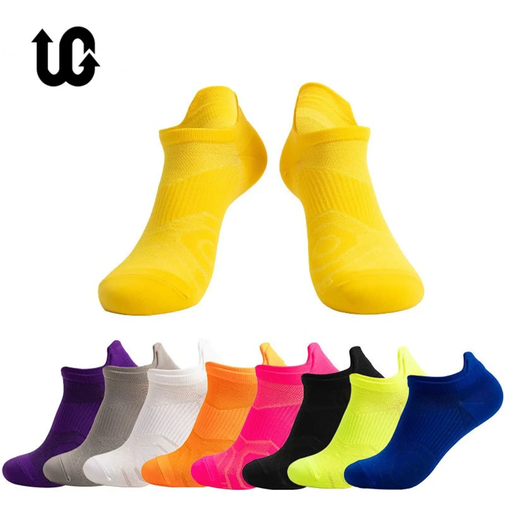 Running Socks Men Women Running Socks Basketball Breathable Anti Slip Sport Cycling Walking Women Outdoor Sock Cotton Athletic No Sweat Sock