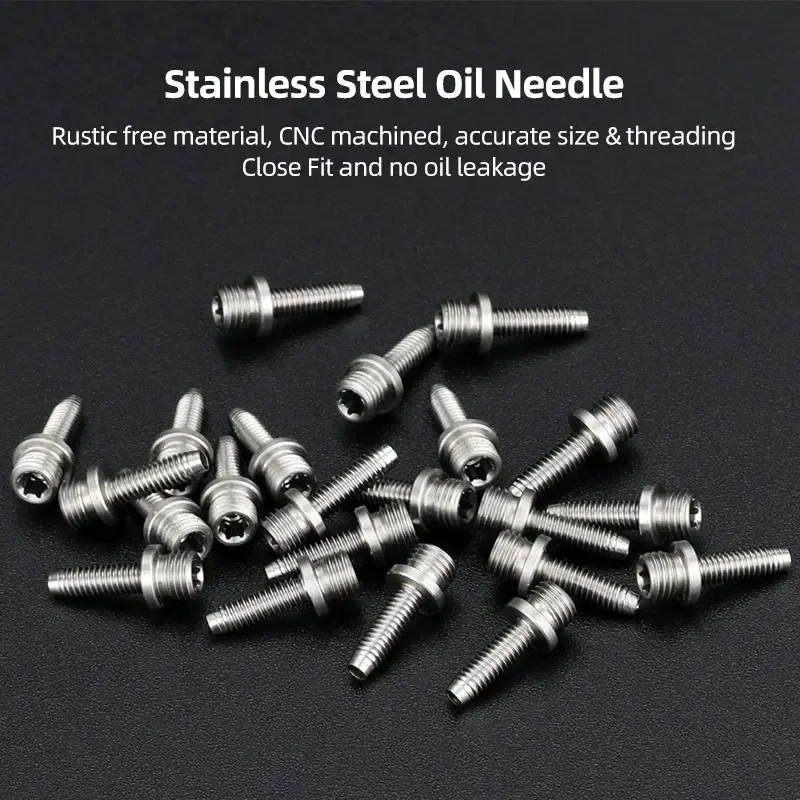 Bicycle Hydraulic Disc Brake Hose Quick Install Inserts Olive Ring Oil Needle Kit fits SRAM Series AVID Stealth-A-Majig Parts bicycle brake oil hose connector