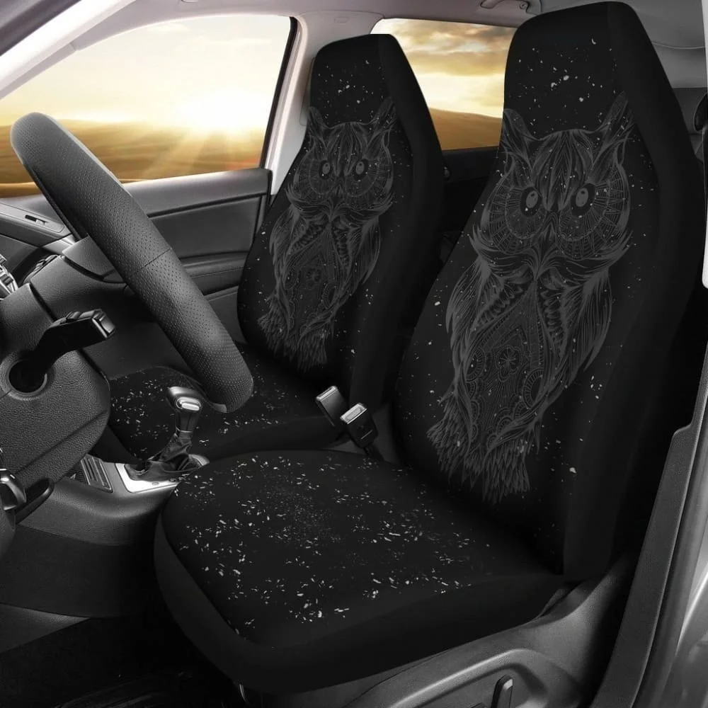 

Black Owl Car Seat Covers 094209,Pack of 2 Universal Front Seat Protective Cover