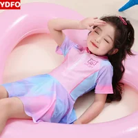 Children's Swimwear Girls' Summer New Style Separate Professional Sunscreen Cartoon Hot Spring Bathing Suit Kids' Fashionable Sw