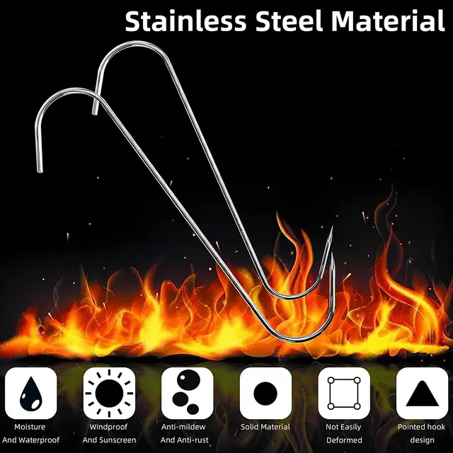 Ganci A S In Acciaio - 10 Pezzi, Carico 20 Kg, Per Cucina, Ufficio, Bagno - Foto 11