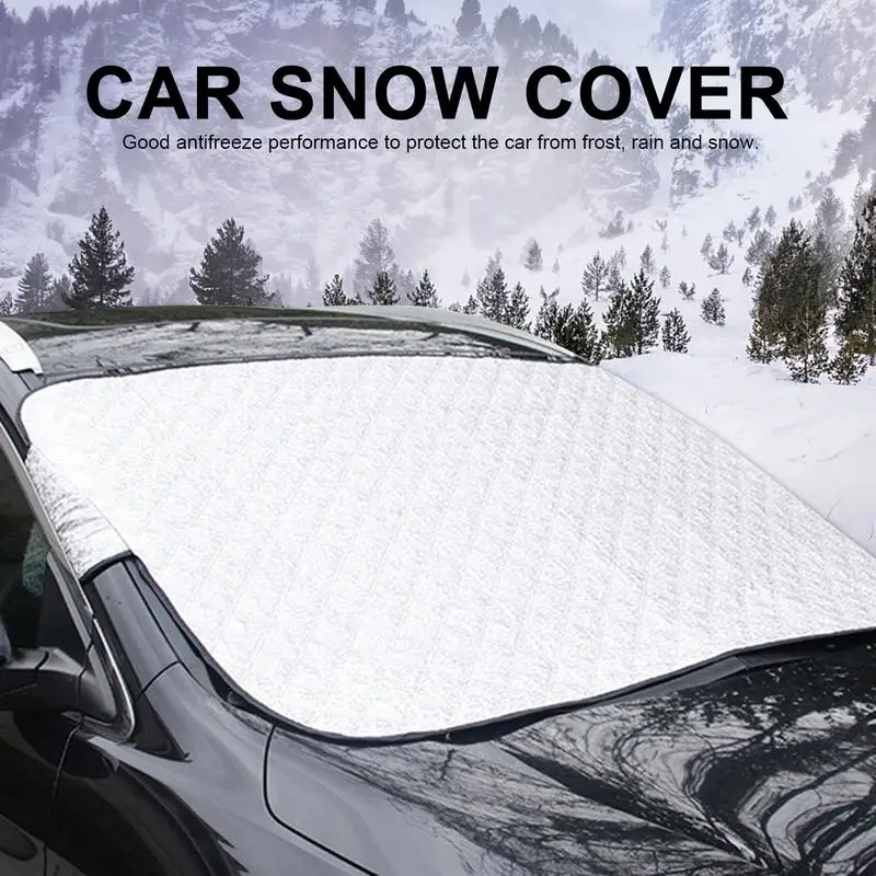 Car Sunshade Windshield Sunshade Windshield Sun Shade Car Snow Shield Car Front Windshield Antifreeze Cover Snow-blocking Gear Sun-proof Heat Insulation Cloth Auto Windshield Window Snow Cover