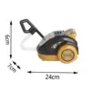 Kids Toy Vacuum Cleaner Mini House Push Pretend Vaccum Pretend Play with Real Suction Really Works Toys 24x7x6cm 6