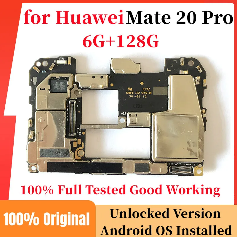Mobile Motherboard Cell Phone Parts Original Motherboard for Huawei Mate 20 Pro 128gb
