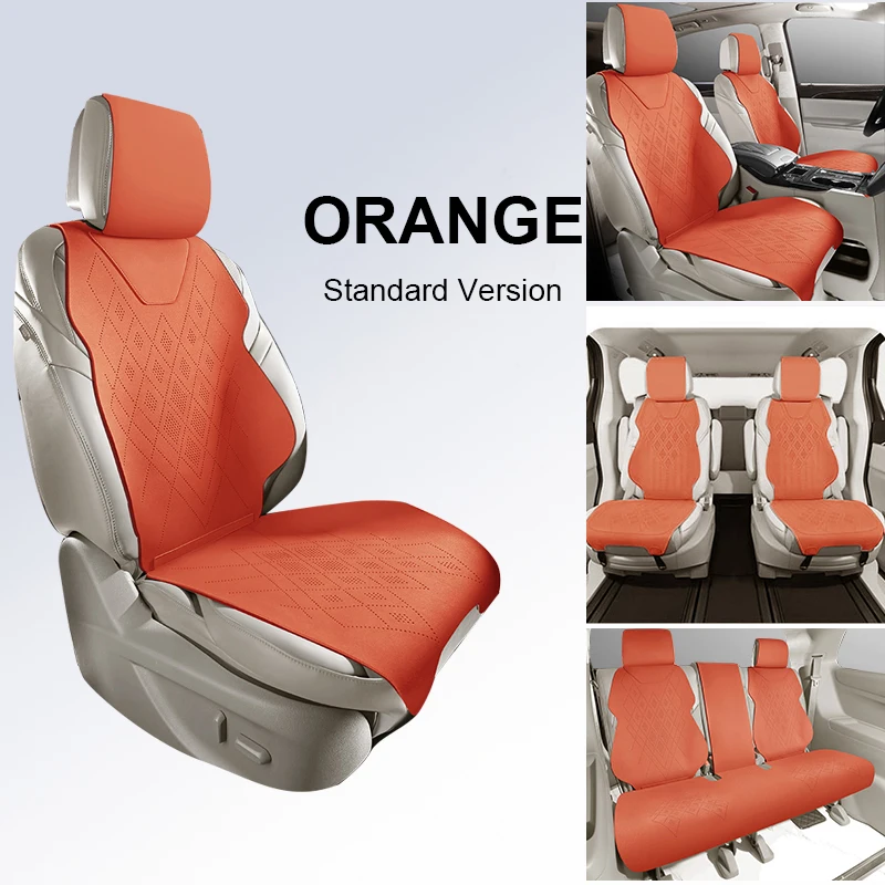 Universal Fit Car Accessories Suede Saddle Seat Cushion Pad Half Covered Only 7 Seats for 90% Sedan SUV Universal Set Cover