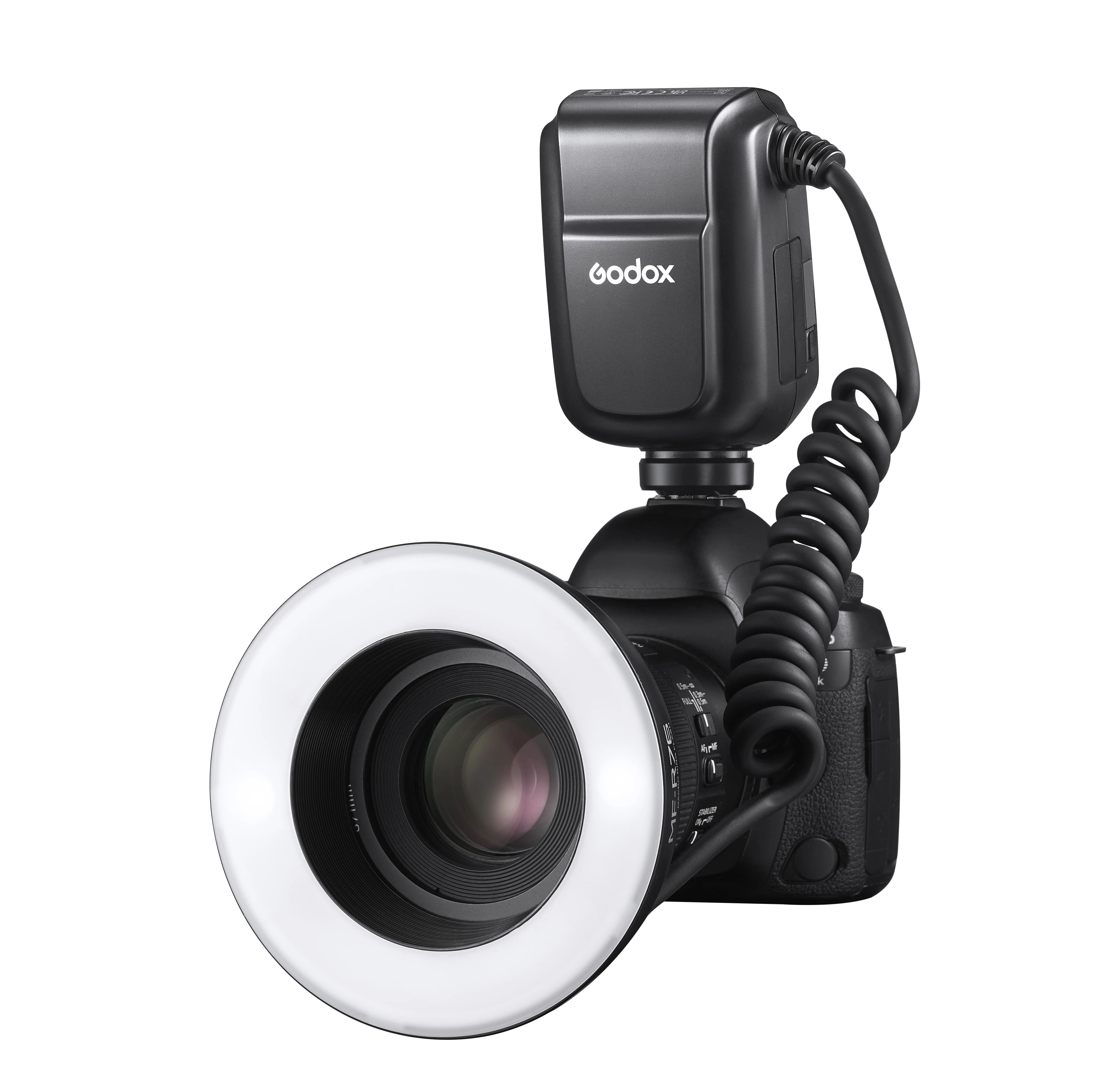 Godox MF-R76 TTL 매크로 LED 링 라이트 스피드라이트 플래시 라이트 (, 캐논, 니콘 카메라용)