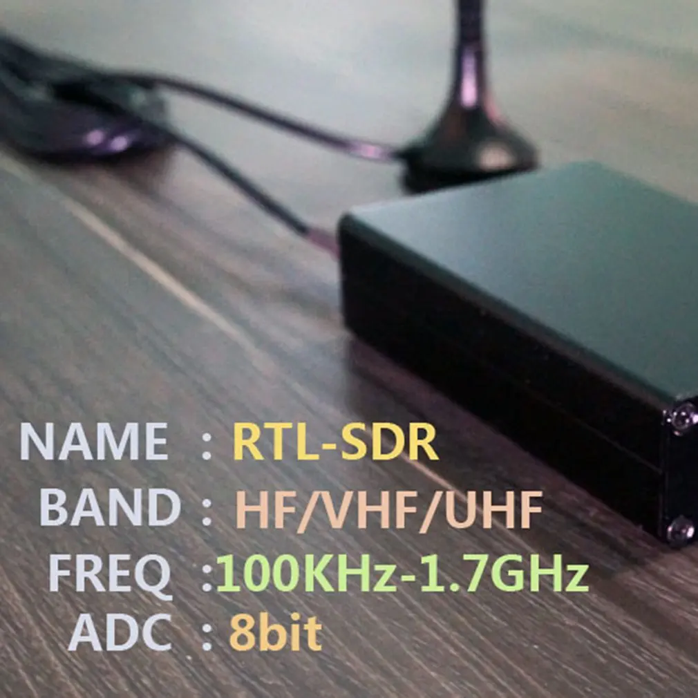 핫 100KHz-1.7GHz 풀 밴드 UV RTL-SDR USB 튜너 수신기 RTL-SDR RTL2832U+R820T2 라디오 수신기 도매 