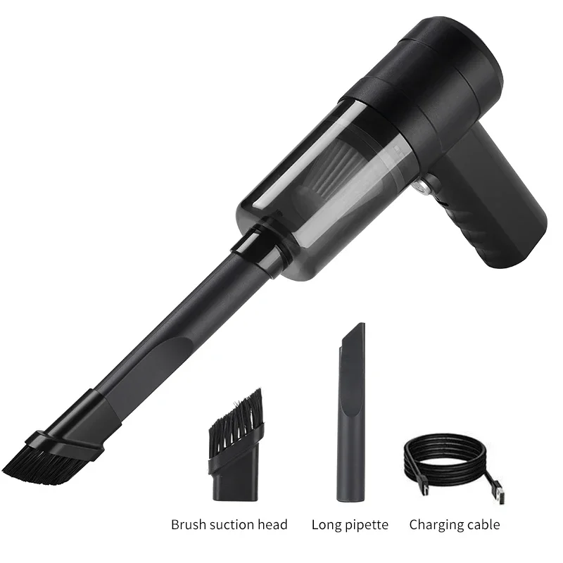 New 12000Pa Wireless Car Vacuum Cleaner USB Charging 1800mAh Portable Cleaning Appliance Mini Wet Dry Household Vacuum Cleaner 6