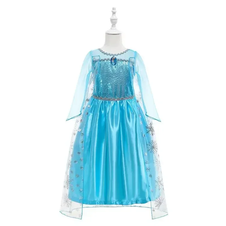 

MINISO Frozen Princess Dress Elsa Queen Children's Dress Girls Dress Elsa Elsa Mesh Skirt