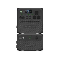 【US Plug】BLUETTI Portable Power Station AC240 and B210 External Battery, 3686Wh LiFePO4 Battery Backup  2400W AC Outlets, 1