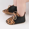 Spring Autumn Baby Shoes Retro Leopard Print First Walkers Newborn Soft Bottom Non-Slip Leather Shoes Toddler Casual Shoes 4
