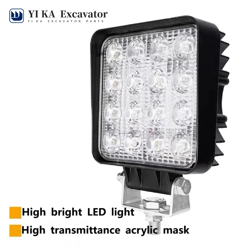 

For Excavator Boom LED Headlight EC120B EC140B EC210B Cab top lights Excavator Light EC240B excavator parts