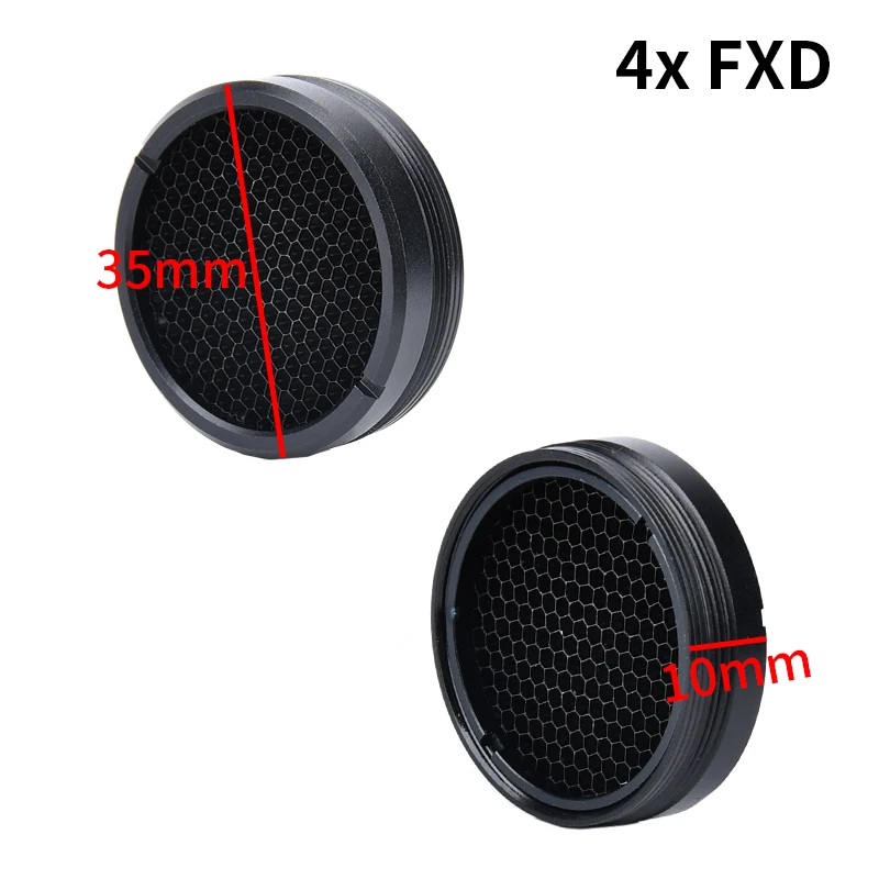 WADSN Airsoft Tactical Scope Accessories Mesh Protector Cover for G33 G43 4X FXD Magnifier T-1 T-2 M2 M4 Red Dot Sight Killflash
