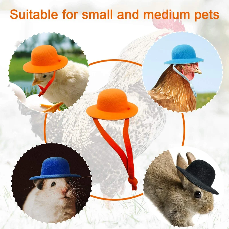 Chicken decoration Chicken Hamster Hat for Hens Tiny Pets Funny Accessories Farm Hen Top Hat for Rooster Duck Parrot Poultry Stylish Show Costume