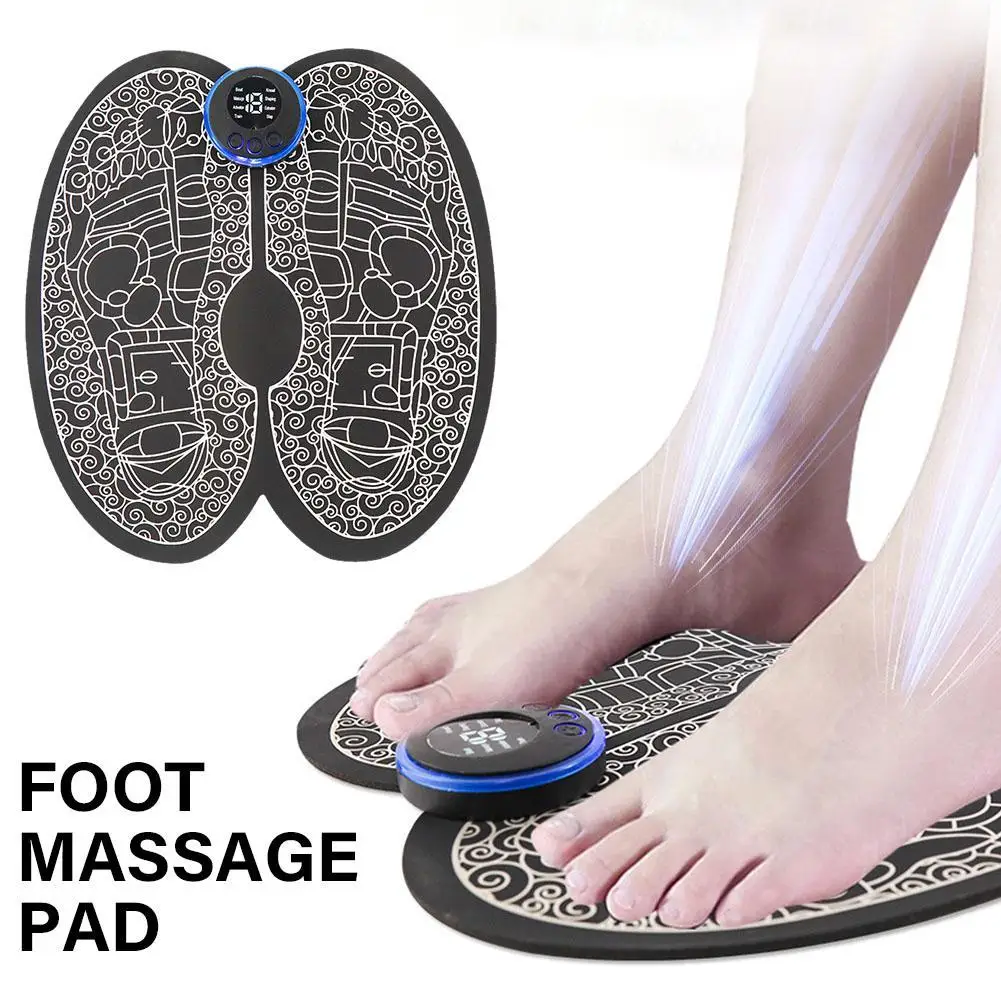 

EMS Foot Massager Electric Massage Mat for Feet Pain Relief Tens Electrostimulator Pad Muscle Stimulator Salud Blood Circulation