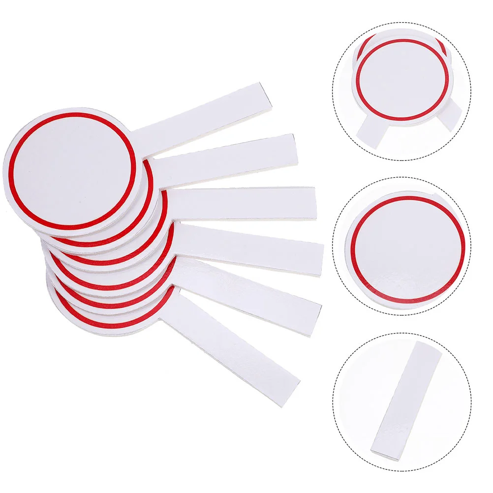 

4Pcs Dry Erase Answer Paddles Handheld White Boards Single Sided Paddles Dry Erase Foam Paddle