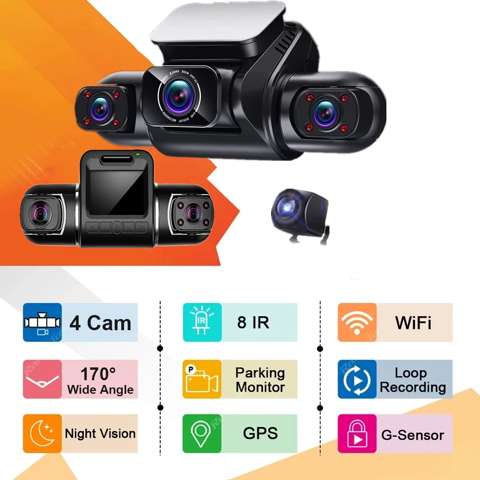 360 ڵ DVR  ͸  ,  ܼ ߰ ð ī޶, 4CH HD 4x2k + 2x1080p, 24 ð