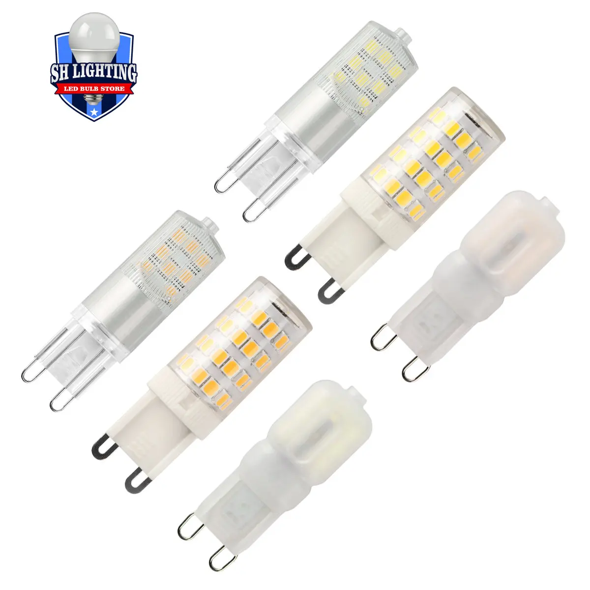 

High Quality G9 LED Light Bulbs 220V 3W with Ceramic Base for Spotlight and Cabinet Lighting